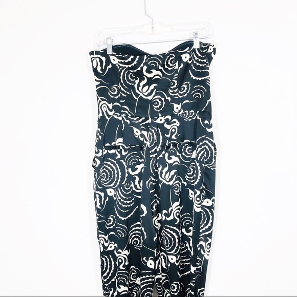 🔥SALE🔥 Rachel Roy black and ivory strapless pant romper sz10 - Picture 5 of 7